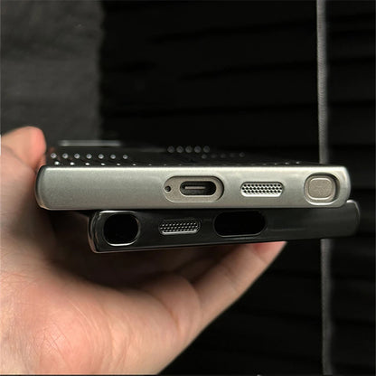 Luxury Heat Dissipation Case For Samsung Galaxy S25 S24 Ultra S23 Plus S22 Breathable Cooling Titanium Shockproof Bumper Cover
