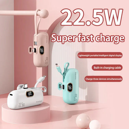Mini Convenient Mobile Power Bank 30000mah Portable Fast Charging  suitable for iPhone 16 15 14 Samsung Xiaomi External Battery
