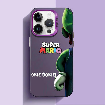 Cool S-Super M-Mario Bros Game Phone Case For iPhone 16 15 14 13 12 11 Pro Max 7 8 Plus XS Max Shockproof Silicone Matte Cover
