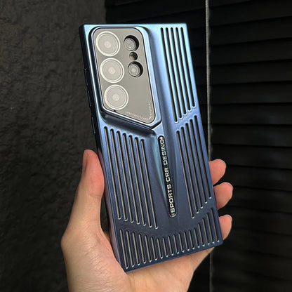 Luxury Heat Dissipation Case For Samsung Galaxy S25 S24 Ultra S23 Plus S22 Breathable Cooling Titanium Shockproof Bumper Cover