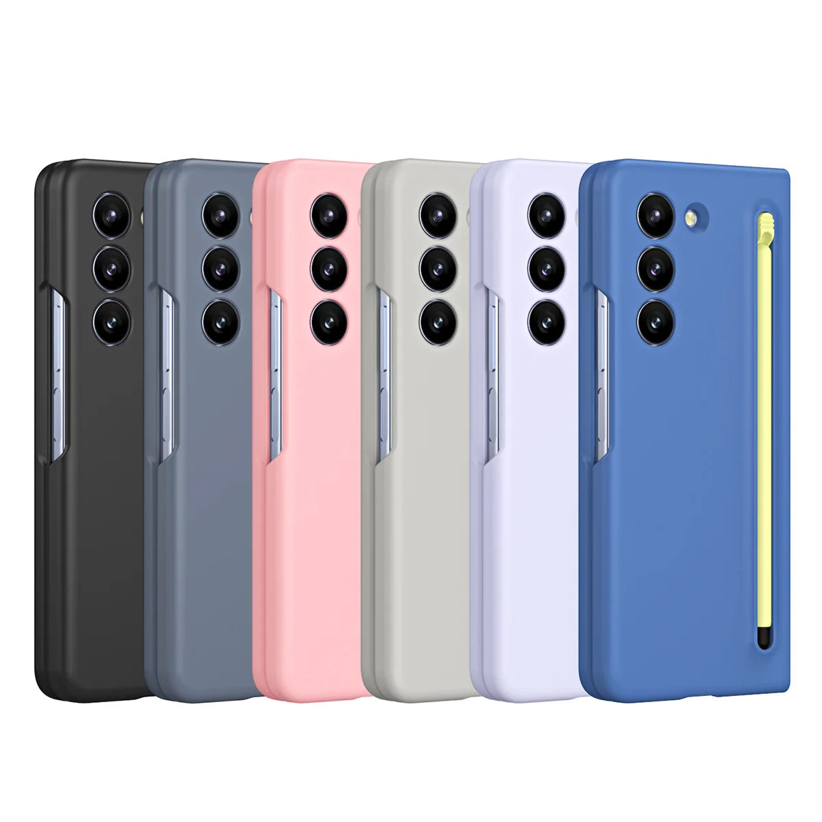 Skin Feel Purity Casing Samsung Z Fold6 Fold5 Fold4 Fold3 Candy Color Hard PC for Samsung Galaxy Z Fold 5 Protection Case