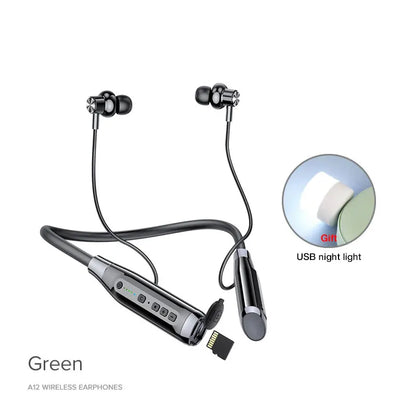 EARDECO 100 Hours Playback Bluetooth Headphone Neckband Wireless Headphones Bass Auriculares Bluetooth Earphone with Mic Stereo