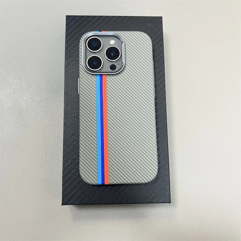 Geometric Carbon Fiber texture 3D Relief Magsafe case for iphone 13 15 14 pro 12pro 16 Pro Max Wireless Charging hard Case cover
