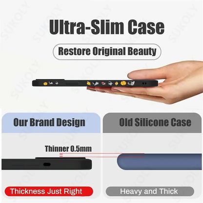 Cartoon Astronaut Pattern Case For iPhone 16 15 14 Pro Max 11 12 Shockproof Silicone Soft Phone Cover For iPhone 13 14 15 16 Pro