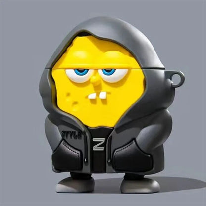 3D Cartoon Case for AirPods 4 2024 New Silicone Earphone Charging Case for AirPods Pro 2 Cover for AirPods 3 With Hook