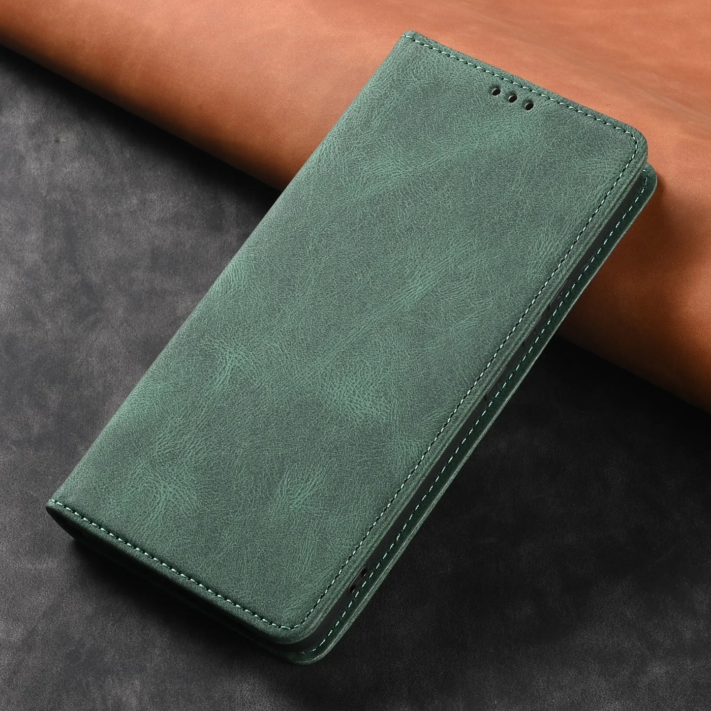 Leather Flip Wallet Case For Samsung Galaxy S26 S23 S22 S21 S20 FE S24 Plus S25 Ultra Book Case Cards Holder Funda Protect Cover