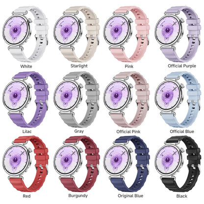 18mm Silicone Band for Huawei Watch GT6 41mm Sport Strap Metal Buckle Correa for Huawei Band GT6 Smartwatch Replacement Bracelet