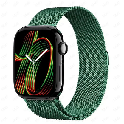 Milanese Strap For Apple Watch Ultra 2 49 46mm 42mm 44mm 40mm 45mm 41mm 38mm Bracelet For iWatch Series 10 9 3 6 5 SE 7 8 Strap