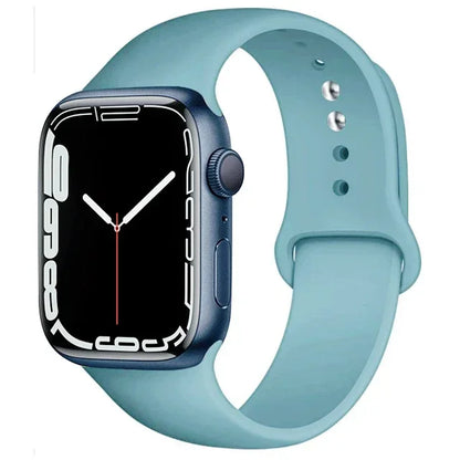 Silicone Band For Apple Watch strap 44mm 45mm 40mm 41mm 42-38mm 45 mm sport bracelet iwatch series 8 7 6 5 4 3 SE 9 Ultra 2 49mm