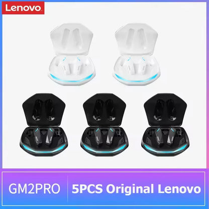 100% Original Lenovo GM2 Pro Bluetooth Wireless Earphone High-Quality Noise-Canceling TWS Gaming Earbuds With Multiple Devices