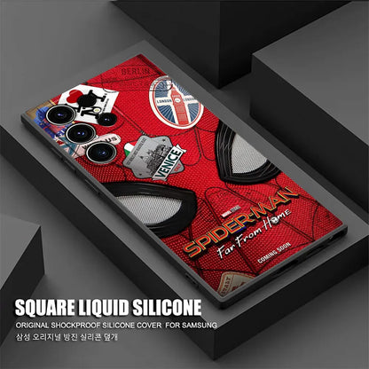 Marvel Spiderman Venom Deadpool Phone Case For Samsung Galaxy S24FE Cases S25 S23 S21 Ultra S24 FE S22 Plus A35 A54 A55 5G Cover