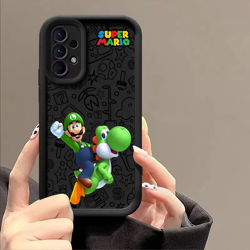 Cartoon Super M-Mario Bros Phone Case For Samsung Galaxy A14 A15 S21 S22 S23 S24 FE Plus Ultra A25 A35 A52 A53 A54 A55 5G Covers