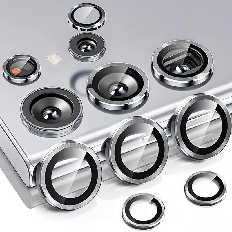 Metal Lens Ring Glass For Samsung Galaxy S26 S25 S24 S22 S23 Ultra Plus Camera Protector Cover For Samsung S26 Ultra Accessories