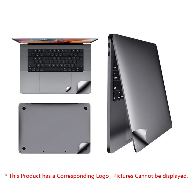 Original Texture Laptop Skin Protection Film For Macbook Air 13 13.6 15.3 M1 M2 Pro 14 16 2023 Anti-Scratch Laptop Cover Sticker