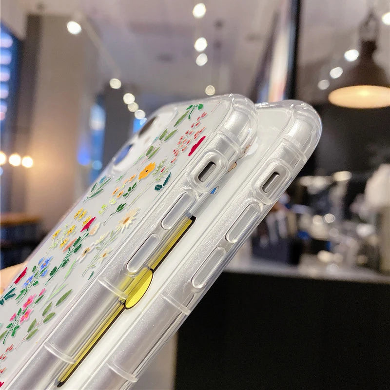 Floral Case For Samsung S23 Ultra S22 S21 S20 FE A54 5G A53 A52 A13 A12 A14 A51 A34 A33 A32 A23 A22 A71 A72 A73 TPU Funda Covers