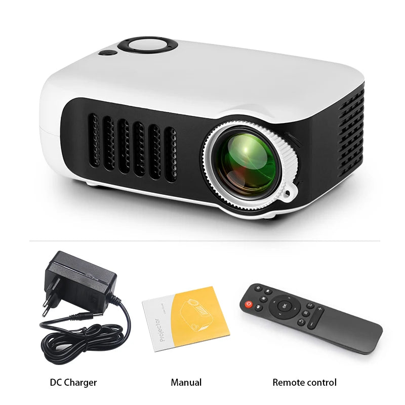 AUN A2000 Portable Projector LED Home Theater Projector Mini Cinema Smart TV Beamer Support 1080P Full HD Movie Play