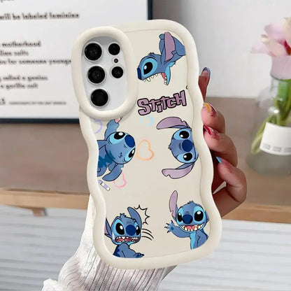 Disney Stitch Cute Case for Samsung Galaxy S24 S22 Ultra S23 S21 S20 FE A23 4G A32 A33 A53 A25 A24 A54 A73 A55 5G Soft Cover