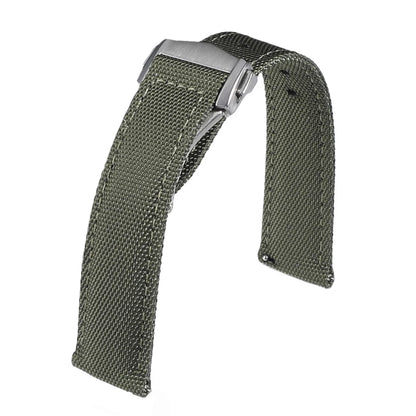 Deployant Sailcloth Watch Strap 20mm 22mm Two-Side Waterproof Nylon Quick Release With Folding Buckle Watch Band for Omega