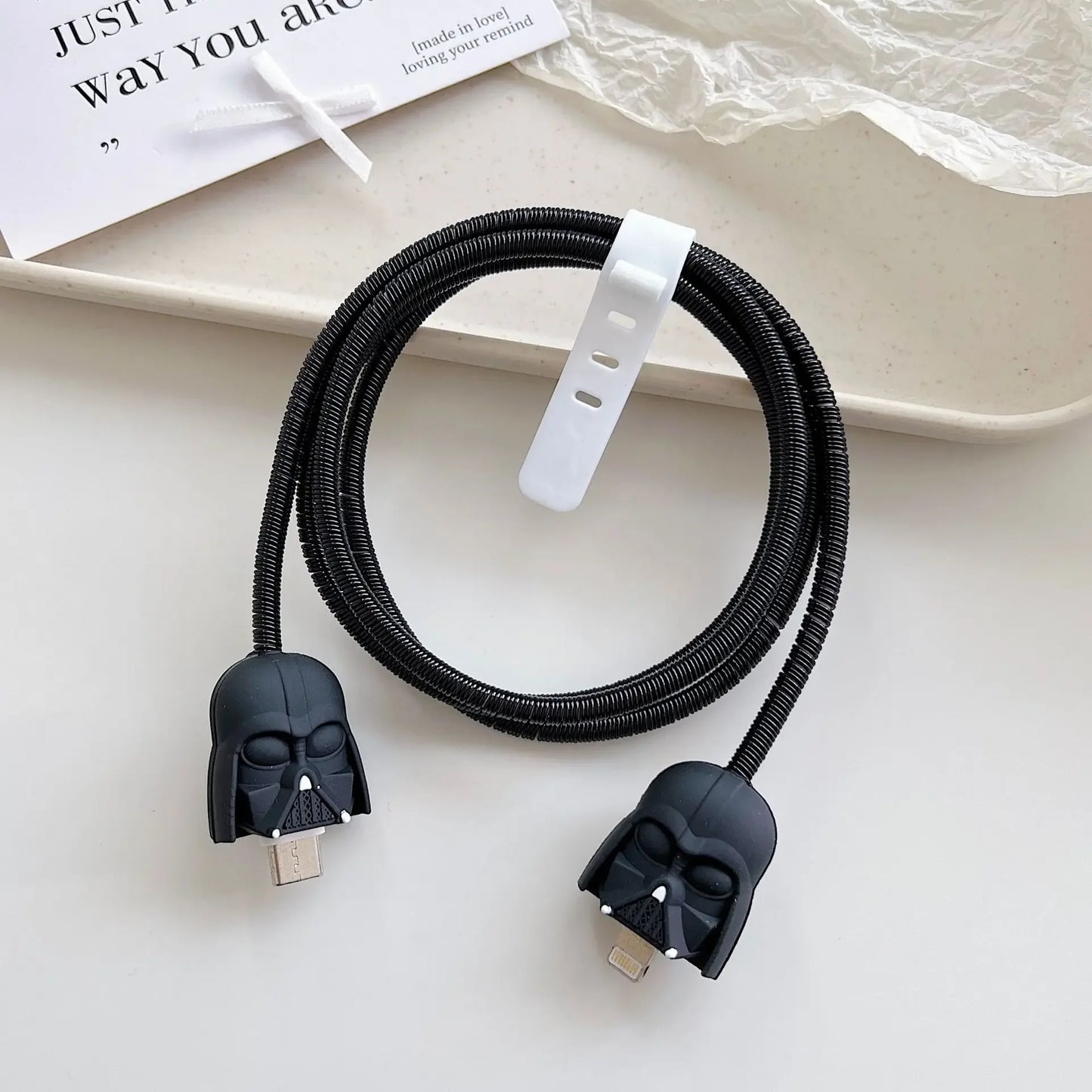 New Cartoon Charger Cable Protector for IPhone 15 14 13 12 18W 20W Charger Protection Cover Stitch Data Line Winder Protective