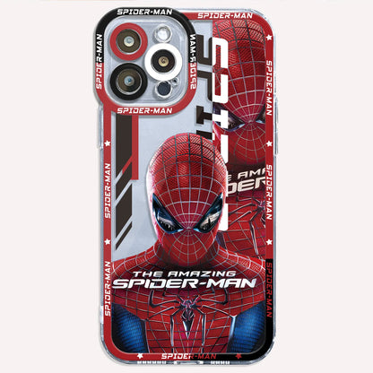 Marvel Avengers Spiderman Ironman Case for iPhone SE XS 13 Pro Max 8 X 14 15 Plus 11 Pro 12 Mini 7 6s XR Clear Silicone Cover