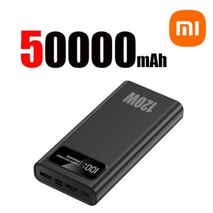 Xiaomi 120W Super Fast Charging 200000mAh High Capacity Power Bank Battery Digital Display Power Bank For Iphone Samsung Huawei