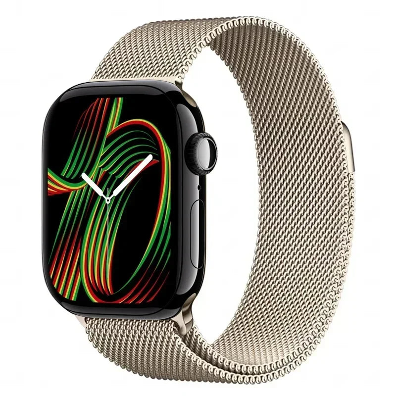 Milanese Strap For Apple Watch Ultra 2 49 46mm 42mm 44mm 40mm 45mm 41mm 38mm Bracelet For iWatch Series 10 9 3 6 5 SE 7 8 Strap