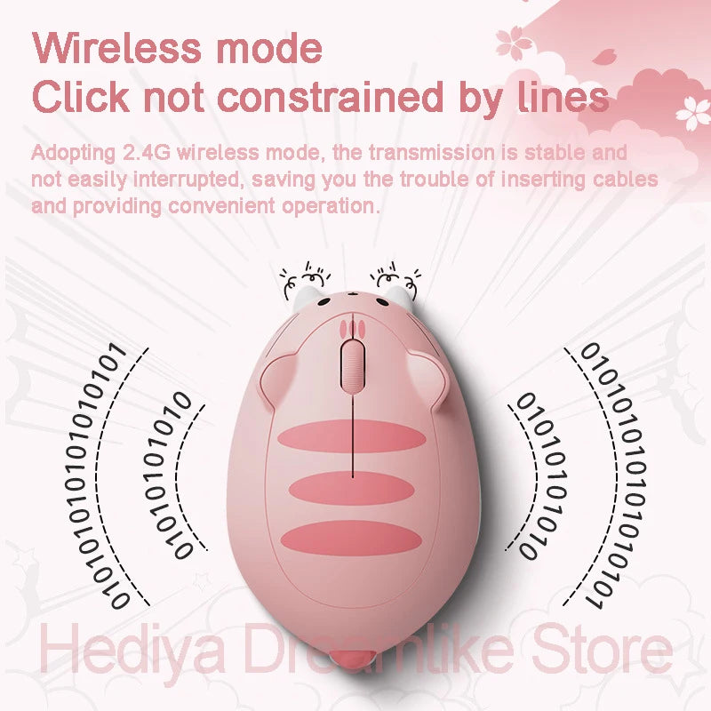 Cute Cat Wireless 2.4G Mouse kitten Designed Creative Mause Ergonomic USB Optical 1200 DPI Mini Mice Kid Gifts For PC Laptop