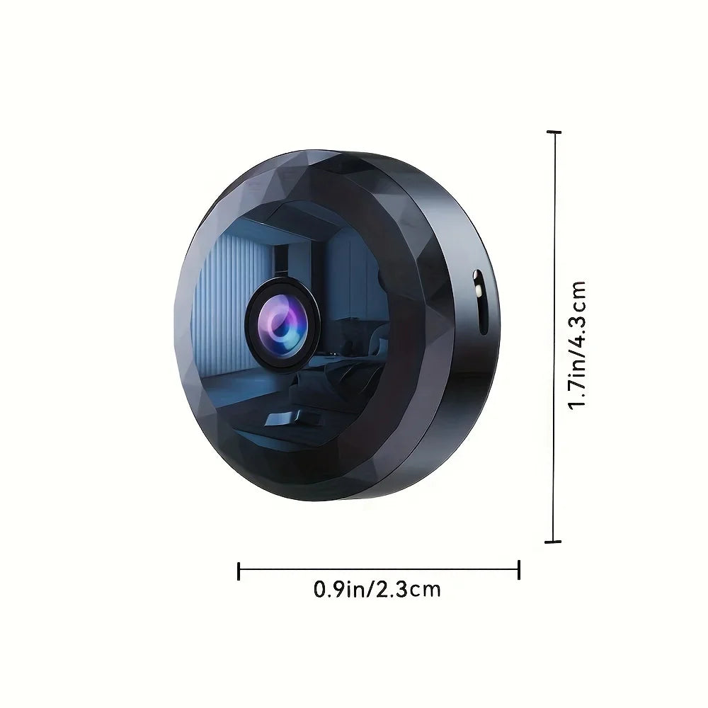 Wireless Mini WiFi Security Camera Night Vision Motion Detection Rechargeable Easy Mount App-Controlled Home Surveillance