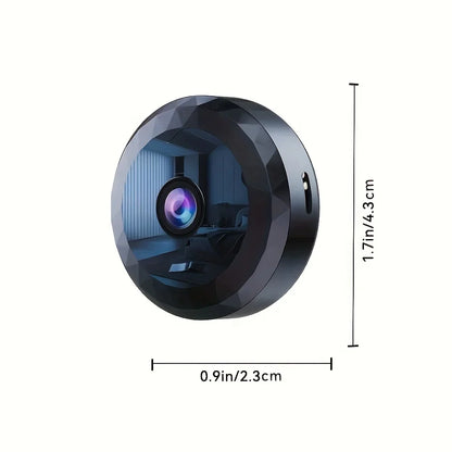 Wireless Mini WiFi Security Camera Night Vision Motion Detection Rechargeable Easy Mount App-Controlled Home Surveillance
