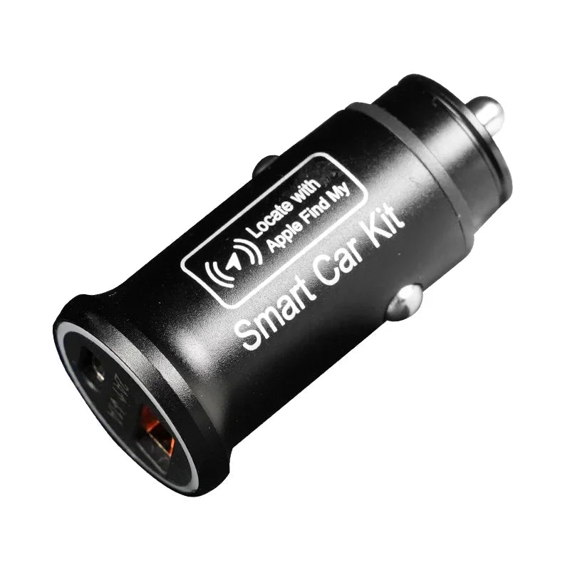 GRANDNAVI Universal Mini Car Charger Cigarette Lighter USB Type-C Adapter Hidden GPS Locator Track For IOS Apple System Find My