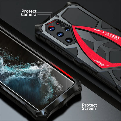 For Samsung Galaxy S24 Ultra S21 S22 S23 A52 5G Phone Shell Shockproof Armor Metal Case Protection Cover Heavy Duty Coque Fundas