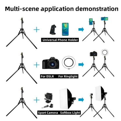 RP01-C Heavy Duty Metal Alloy Light Stand 160cm Tripod for Photo Studio Softbox Video Flash Reflector Lighting Background Stand