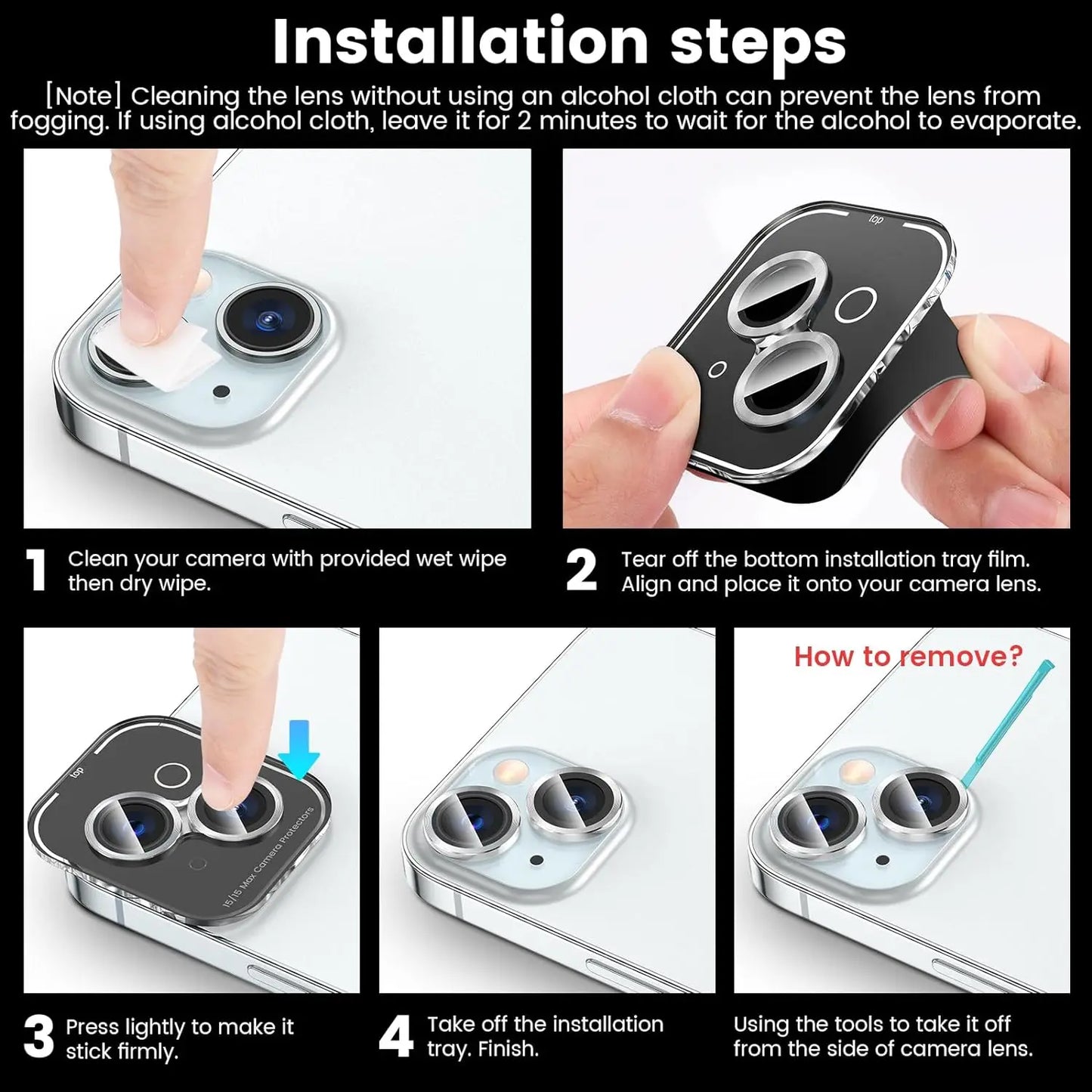 Camera Lens Protector Cover For iPhone 15 Pro Max 14 Plus 13 Mini 15Pro 14Pro 13Pro 15Plus 14Plus 13mini Protection Accessories