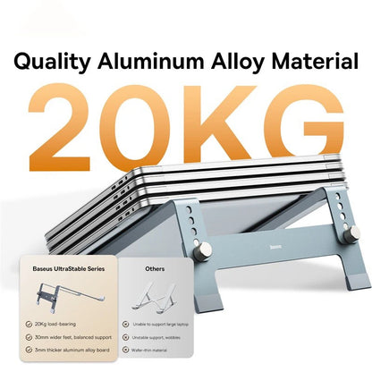 Baseus Laptop Stand Foldable Aluminum Alloy Portable Notebook Stand For Macbook Air Pro 10-17'' Computer Bracket Laptop Holder