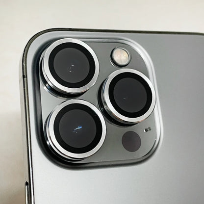 Precise Positioning Metal Camera Lens Film For iPhone 16 15 14 13 12 Pro Max Shatterproof Camera Metal Ring Cover Accessorie