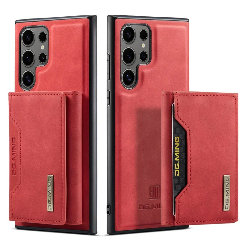 2 in 1 Detachable Wallet Card Holder Phone Case for Samsung Galaxy S25 Ultra S22 Plus S24 S23 FE A54 A16 A56 A55 A35 A36 Cover