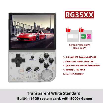 ANBERNIC RG35XX Plus/RG35XX Retro Handheld Game Console 3.5″ IPS Screen Linux Portable Video Game Player Support HD-M-I TV Outpu