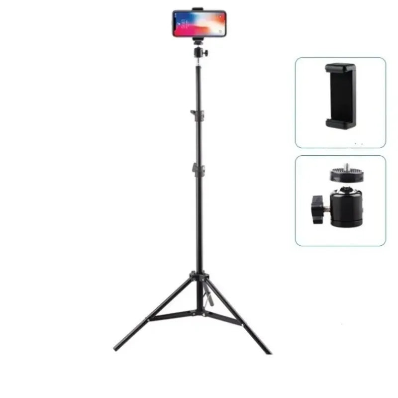 Foldable 56cm-160cm Extendable Mobile Phone Stand Holder Live Tripod Video Recording Selfie Landing  Monpod For Phone Camera