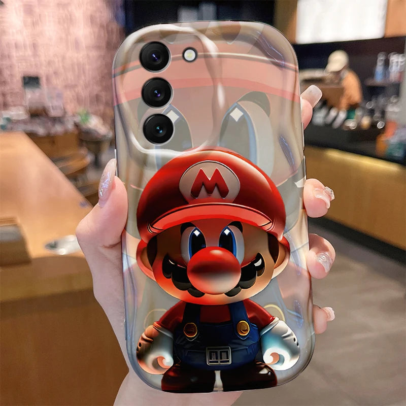 Super M-Marios Bros Case for Samsung Galaxy S24 S23 S22 S21 Ultra Plus S20 FE A73 A72 A71 A55 A54 5G A53 A52 4G A50S A50 Cover
