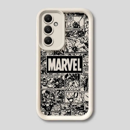 Phone Case for Samsung Galaxy A15 A25 A35 A55 A51 A71 A72 A73 A52 A52s A53 A54 5G TPU Silicone Soft Avengers Marvel Logo Comics