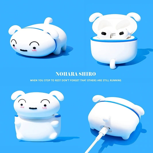 For Airpods 1 2 3 4 Pro Pro 2 Nohara Shiro Silicone Earphone Case Accessories Cover