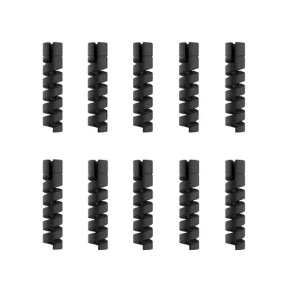 10pcs Silicone Data Cables Protector Winder Pipe Flexible Phone Charge Cable Spiral Winder Cords For Phone USB Charger Wires