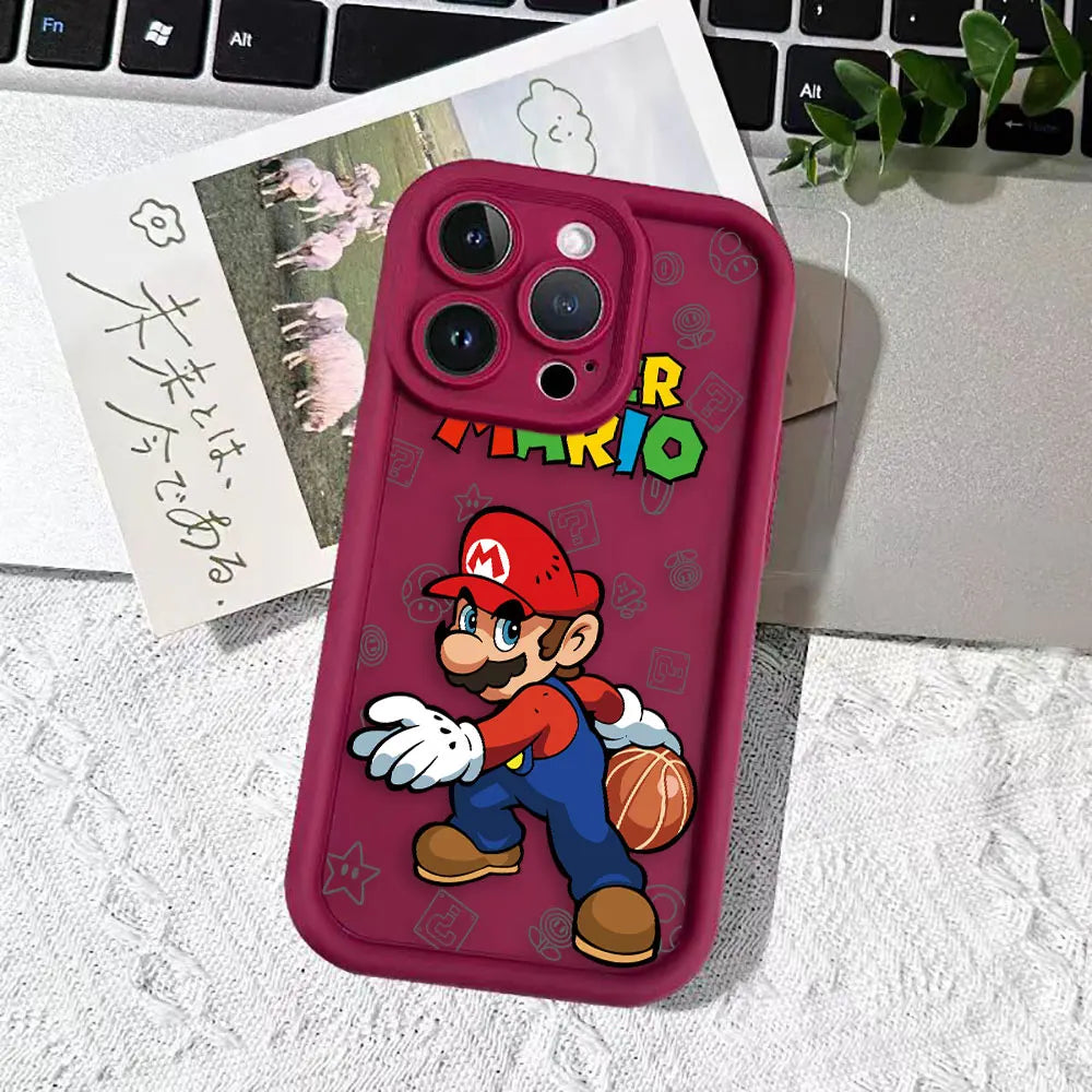 Super M-Mario Bros Game Phone Case For Realme C20 C21Y C30 C31 C33 C35 C53 C55 12 11 8 8I 7I 5 GT 3 NARZO 50 5G Case Funda Shell