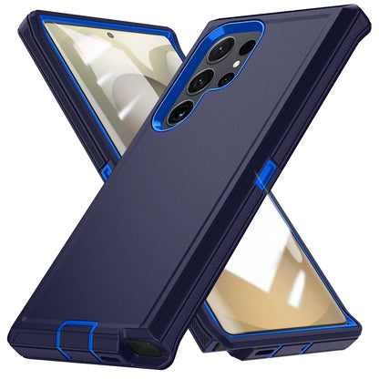 Military Armor Shockproof Phone Cases For Samsung S25 Ultra S24 Plus S23 FE S22 S21 S20 S24 Ultra Hard PC+TPU Bracket Back Cover