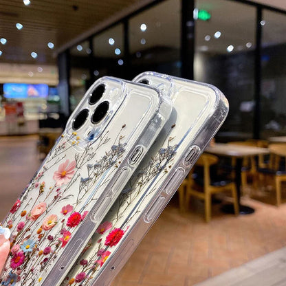 Cute Flower Clear Case For Samsung Galaxy A56 A36 5G Case S25 Ultra S24 FE S23 S22 S21 A55 A16 A35 A26 A06 Shockproof Back Cover