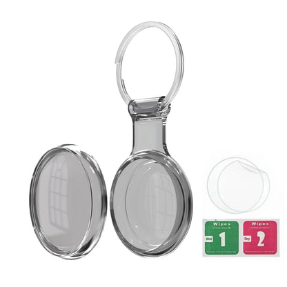Waterproof AirTag Keychain Holder tag Lock Case Wire Cable,  Anti-Lost Protective Case with Keyring for Luggage, Key, Backpack