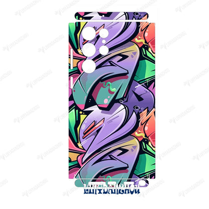 Colorful Decal Skin for Samsung Galaxy S24 S23 S25 Ultra A54 A52 A52S 5G Back Screen Protector Cover  Wrap Sticker