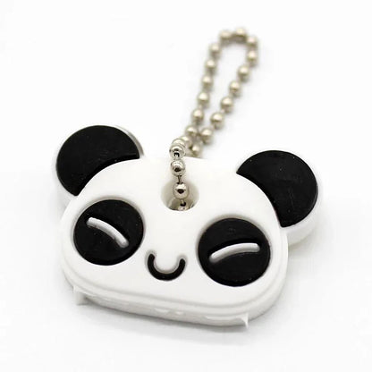 Cartoon Silicone Protective Key Cover Sleeve Key Control Dust Cover Holder Case Cute Animation Figures Keychain Keyring Pendant