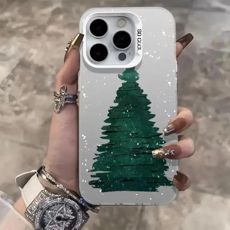 Christmas Tree Aesthetic Autumn Case For Samsung Galaxy A15 A34 A35 A53 A54 A55 S25 Ultra S24 Plus S23 FE S22 S21 S20 Back Cover