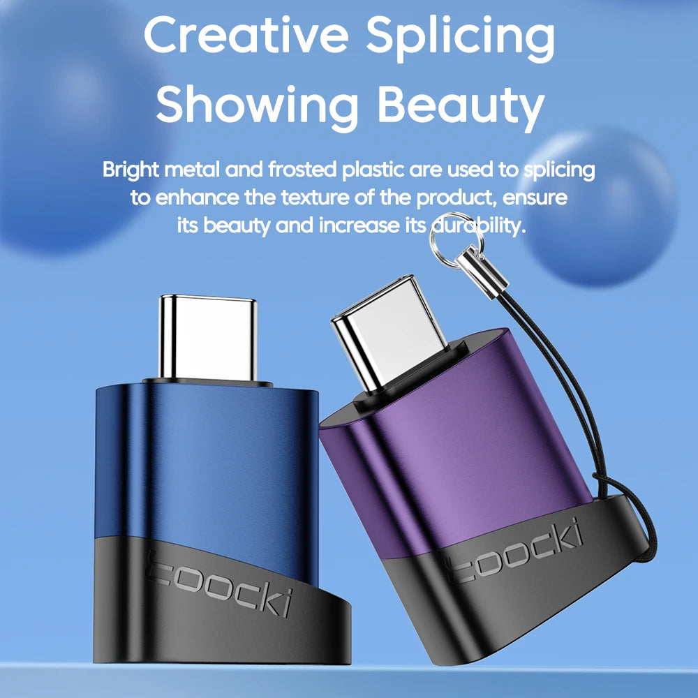 Toocki OTG Adapter Type C to USB Micro USB to Type C Adapter OTG USB to Type C Converter For Macbook Xiaomi Samsung Huawei OPPO